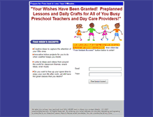Tablet Screenshot of preschoolplanner.com